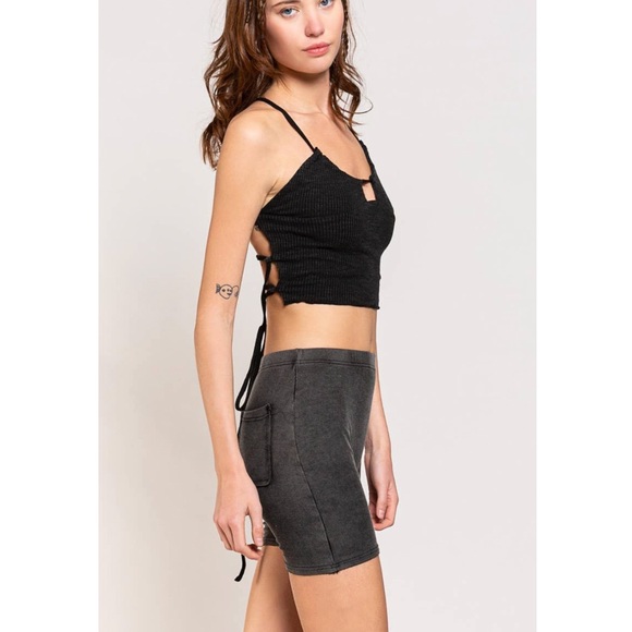 🌺HP High-Waisted Baby Soft Ribbed Adore Biker Short NWT - Picture 6 of 7